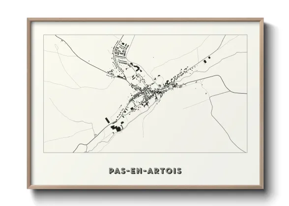 Une affiche de carte sur Pas-en-Artois
