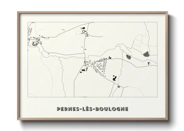 Une affiche de carte sur Pernes-lès-Boulogne