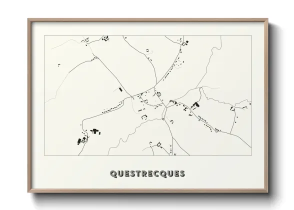 Une affiche de carte sur Questrecques