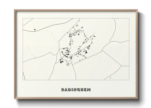 Une affiche de carte sur Radinghem