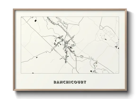 Une affiche de carte sur Ranchicourt
