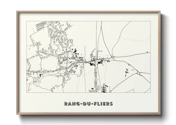 Une affiche de carte sur Rang-du-Fliers