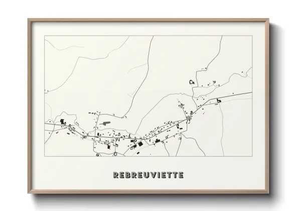 Une affiche de carte sur Rebreuviette