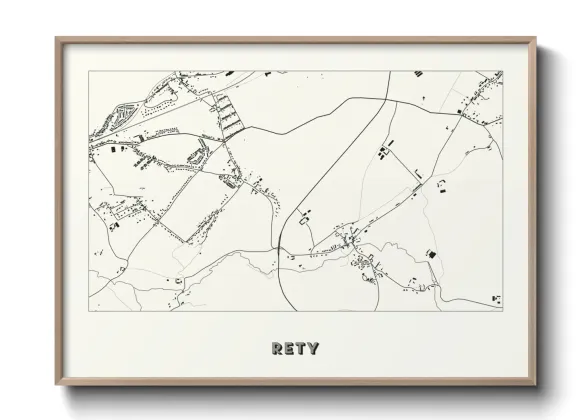 Une affiche de carte sur Rety