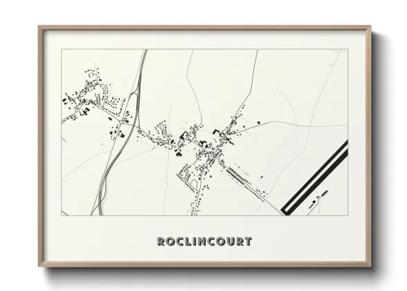 Une affiche de carte sur Roclincourt