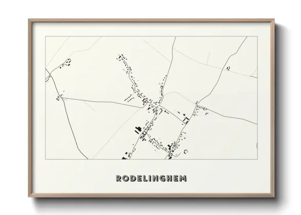 Une affiche de carte sur Rodelinghem