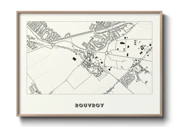 Une affiche de carte sur Rouvroy