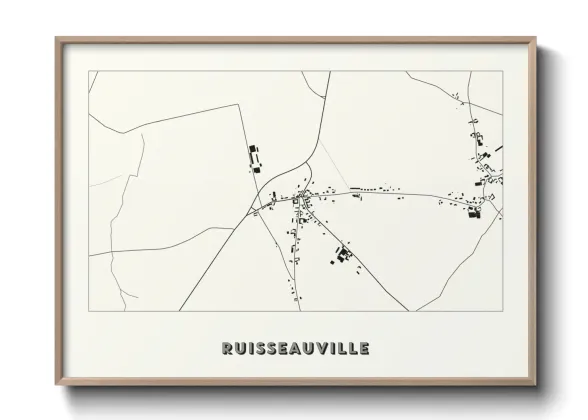 Une affiche de carte sur Ruisseauville