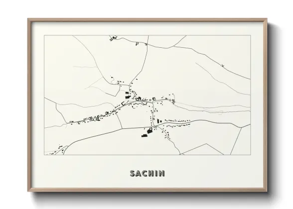 Une affiche de carte sur Sachin