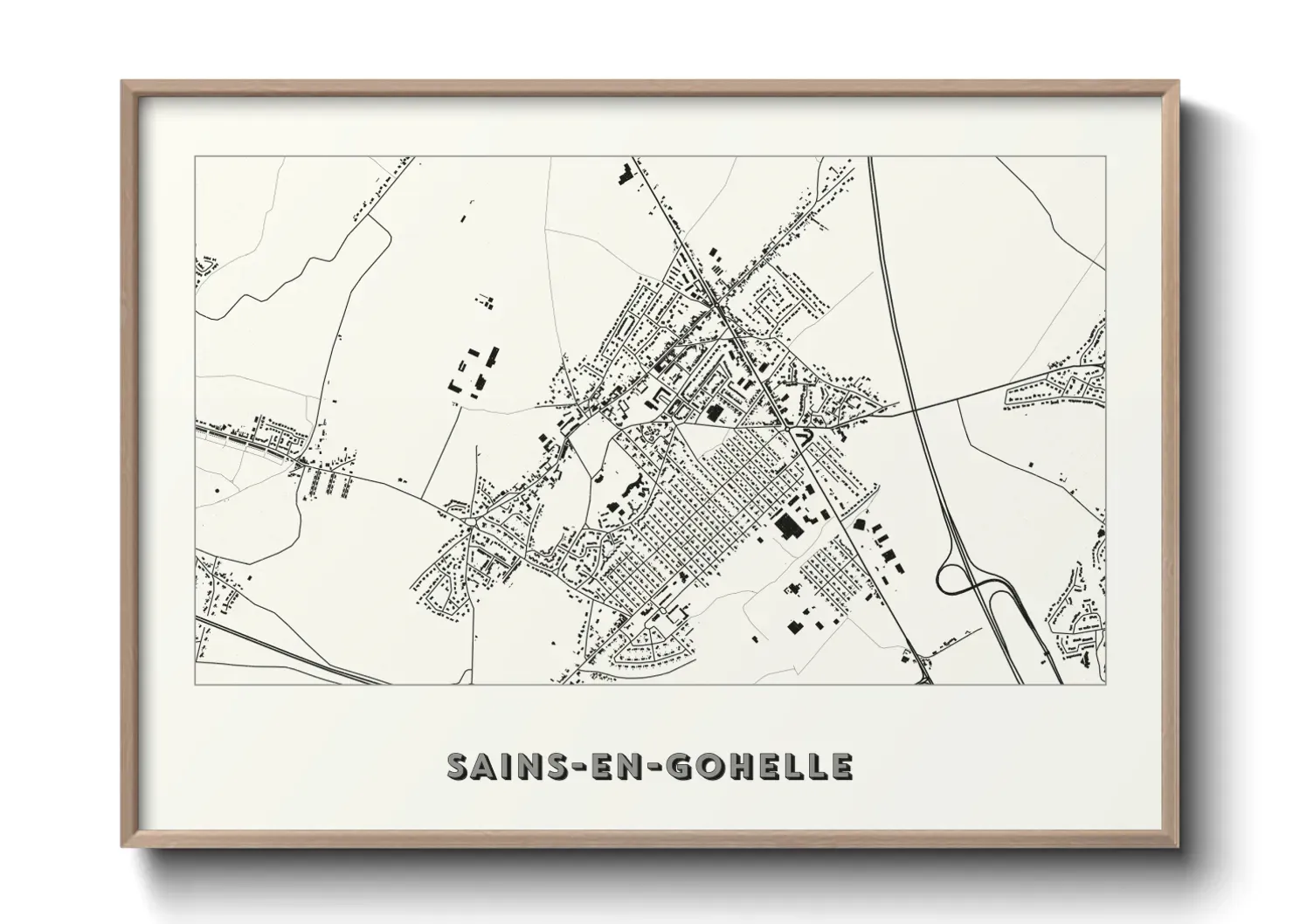 Un poster carteSains-en-Gohelle