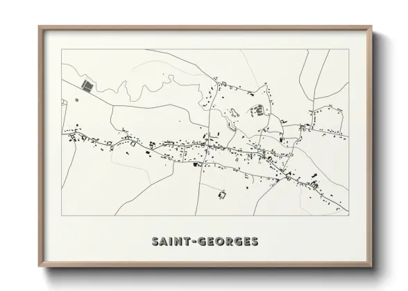 Une affiche de carte sur Saint-Georges