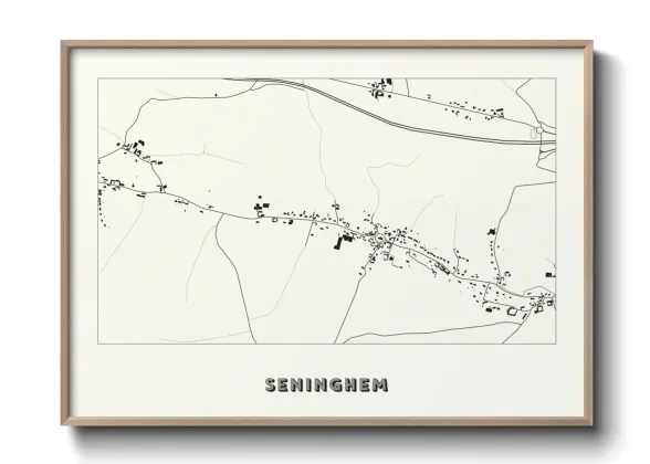 Une affiche de carte sur Seninghem