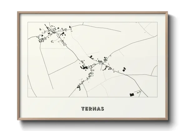 Une affiche de carte sur Ternas