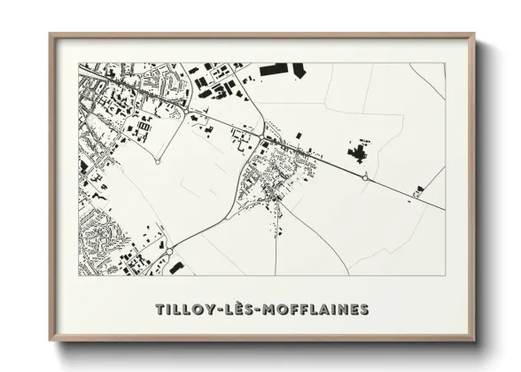 Une affiche de carte sur Tilloy-lès-Mofflaines