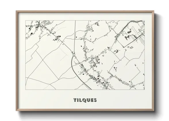 Une affiche de carte sur Tilques