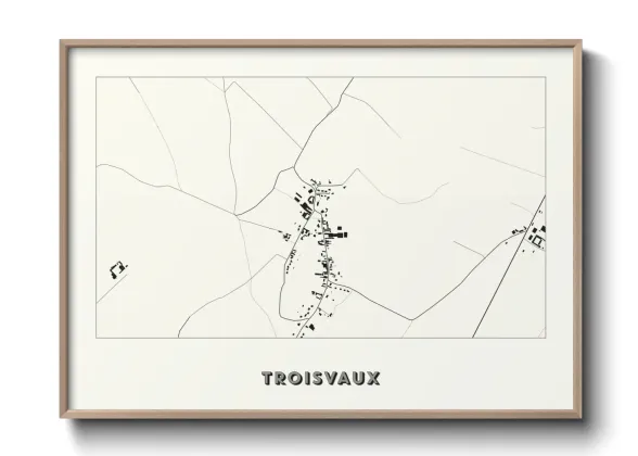 Une affiche de carte sur Troisvaux