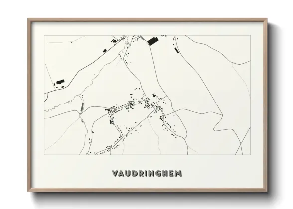 Une affiche de carte sur Vaudringhem