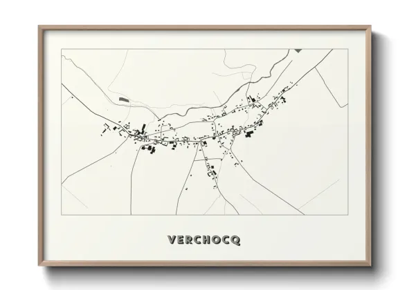 Une affiche de carte sur Verchocq