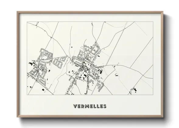 Une affiche de carte sur Vermelles