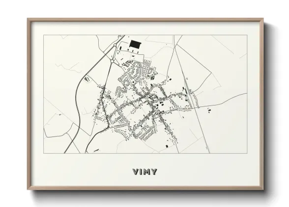 Une affiche de carte sur Vimy