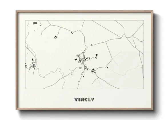 Une affiche de carte sur Vincly