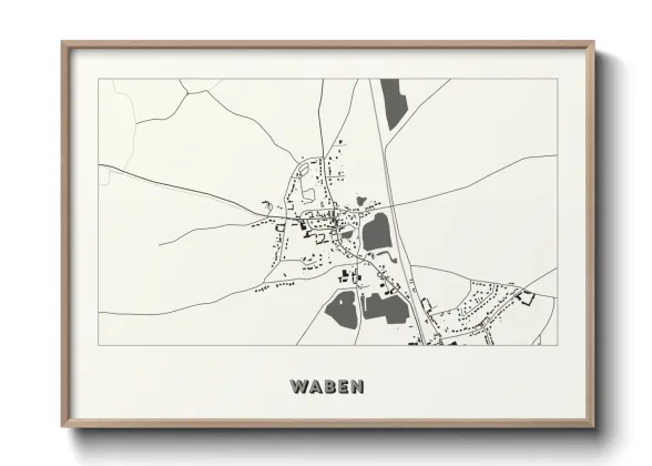 Une affiche de carte sur Waben