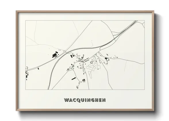 Une affiche de carte sur Wacquinghen