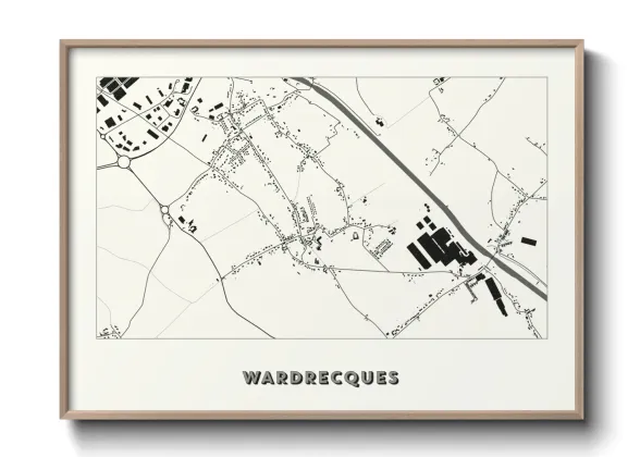 Une affiche de carte sur Wardrecques