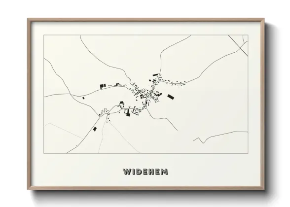 Une affiche de carte sur Widehem