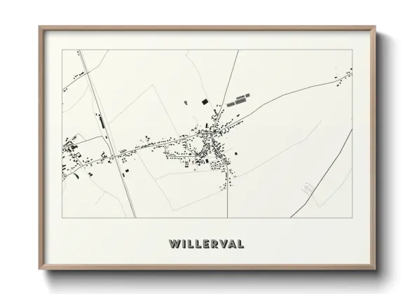 Une affiche de carte sur Willerval