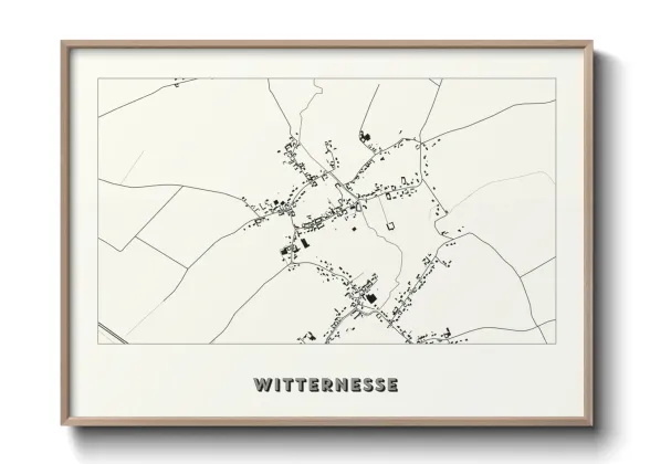 Une affiche de carte sur Witternesse