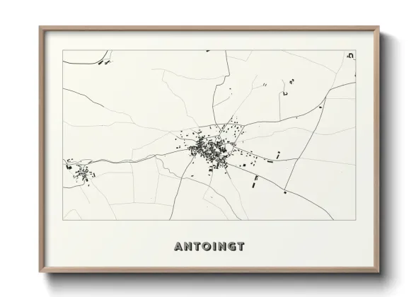 Une affiche de carte sur Antoingt