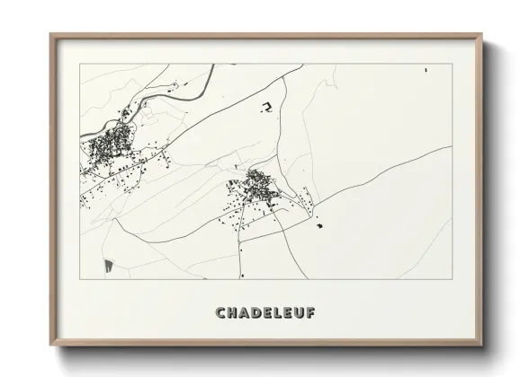 Une affiche de carte sur Chadeleuf