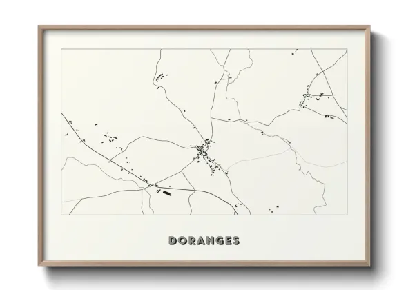 Une affiche de carte sur Doranges