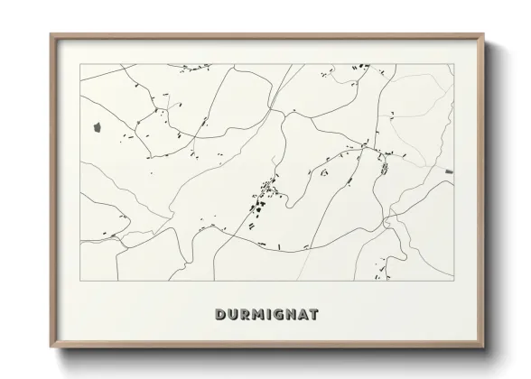 Une affiche de carte sur Durmignat