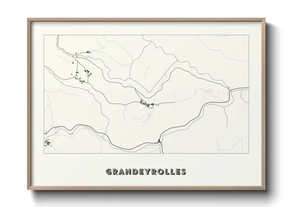 Une affiche de carte sur Grandeyrolles