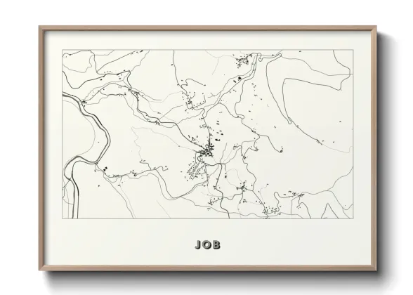 Une affiche de carte sur Job