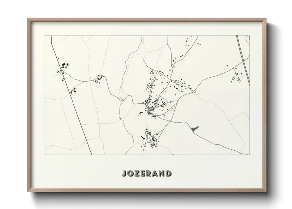 Une affiche de carte sur Jozerand