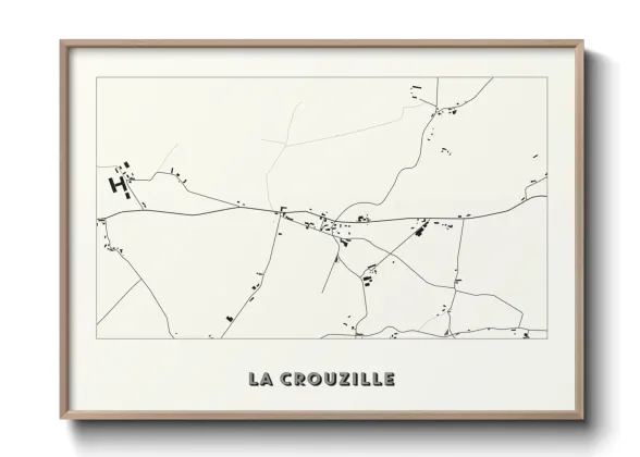 Une affiche de carte sur La Crouzille