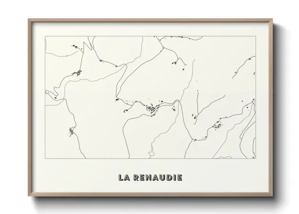Une affiche de carte sur La Renaudie