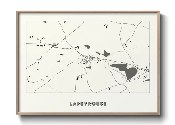 Une affiche de carte sur Lapeyrouse
