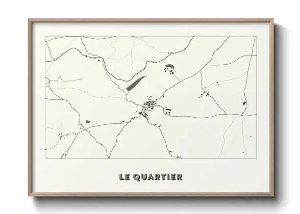 Une affiche de carte sur Le Quartier
