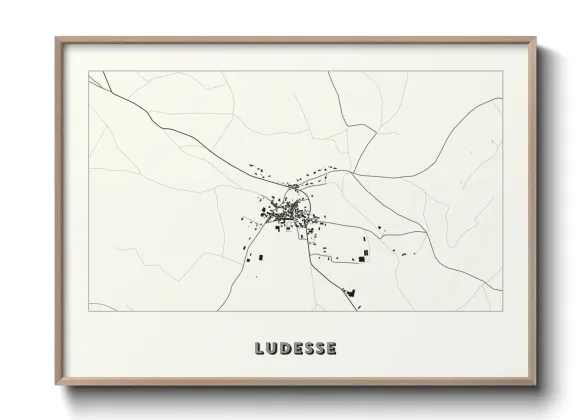 Une affiche de carte sur Ludesse