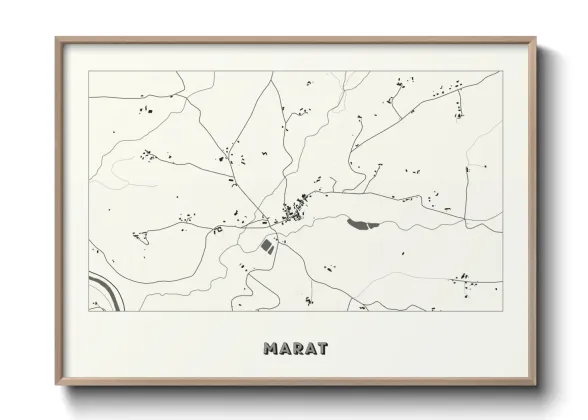 Une affiche de carte sur Marat