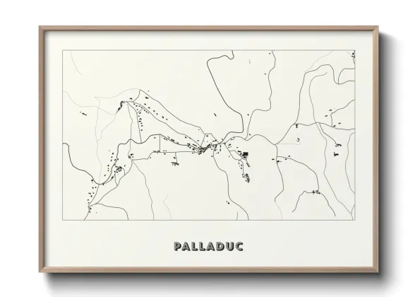 Une affiche de carte sur Palladuc