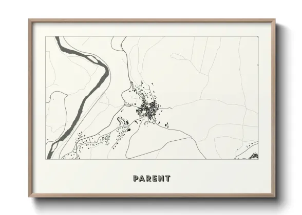 Une affiche de carte sur Parent