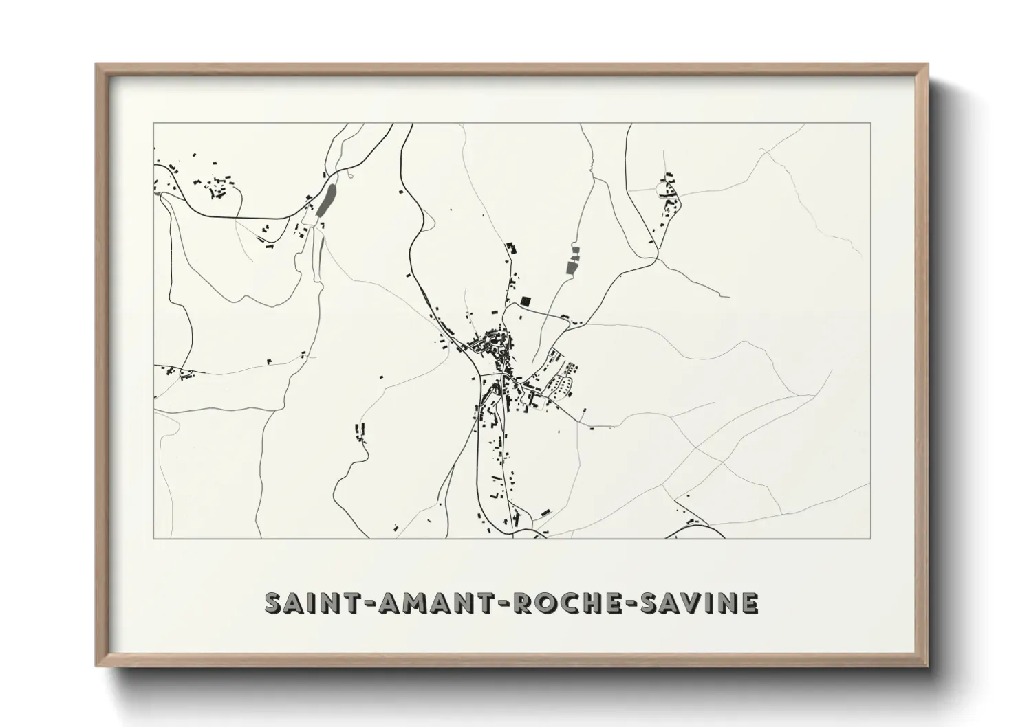 Un poster carteSaint-Amant-Roche-Savine