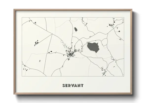 Une affiche de carte sur Servant