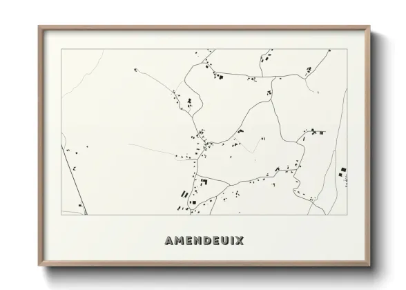Une affiche de carte sur Amendeuix