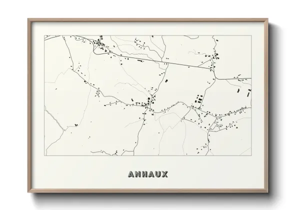 Une affiche de carte sur Anhaux